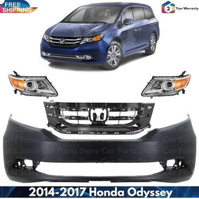 Front Bumper Cover Fascia & Grille Assembly For 2014-2017 Honda Odyssey Foto 1 de 4