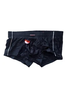 Authentic Olaf Benz BLU1200 Minipants Swim Trunks Square Cut Black White Small S - Picture 1 of 4