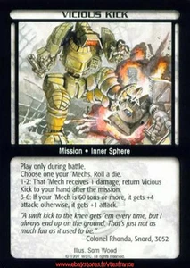 Vicious Kick [Counterstrike] ENG Battletech TCG - Imagen 1 de 2