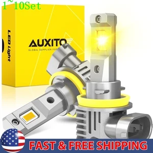 CSP H11 H8 Headlight H9 Fog LED Light Bulb High Low 6500K YELLOW GOLEDEN 1-10Set - Picture 1 of 14