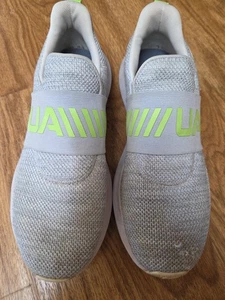 UNDER ARMOR MENS GREY SLIPON 9M GREEN LOGO ACCENTS - Bild 1 von 8