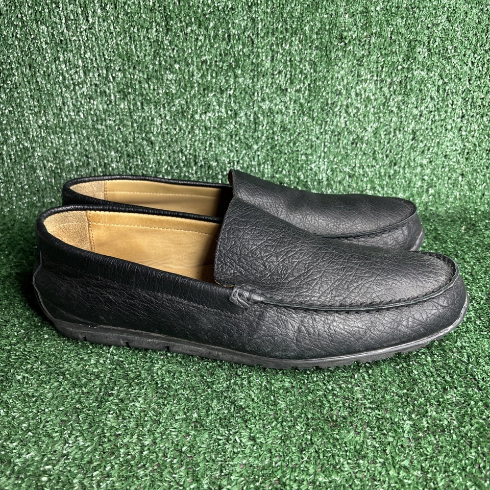 FootJoy Mens Size 13 W Wide Black Leather Slip On Golf Loafer Shoes - Image 1 of 4