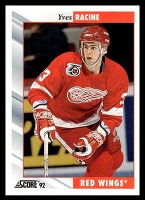 1992 Score Yves Racine #74 Detroit Red Wings Base Set NHL Hockey - Image 1 of 2