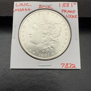 1881 O BU GEM MORGAN SILVER DOLLAR UNC MS+++ DMPL U.S. MINT RARE COIN 7832 - Picture 1 of 2