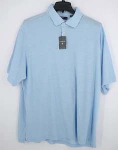 Cremieux Men's Short Sleeve Solid Polo Shirt, Cerulean, size XL - Picture 1 of 3