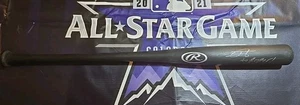 Julio Rodriguez All Star Signed Bat Autograph Seattle  Mariners HoF - Picture 1 of 4