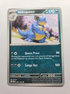 Nidoqueen 031/165 Sv: Scarlet & Violet 151 Uncommon Non Holo Near Mint Pokemon - Picture 1 of 2