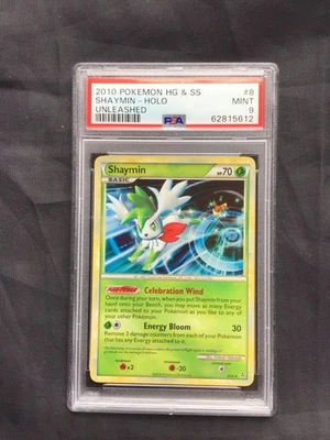 Pokemon Cards: Unleashed Rare Holo: Shaymin 8/95 PSA 9 - Image 1 of 4