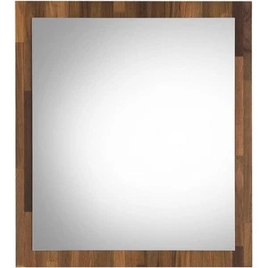 ACME Hestia Rectangular Wooden Frame Mirror in Walnut - Picture 1 of 2