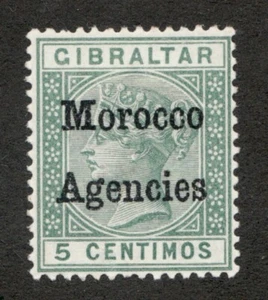 1899 G.B. Morocco Agencies Sc# 1 - 5 Centimos, Queen Victoria, MH postage stamp - Picture 1 of 1