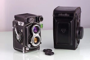 MINOLTA AUTOCORD CDS TLR 6X6 120 ROKKOR 75 75mm RECIENTE CLA EXCELLENT - Foto 1 di 12