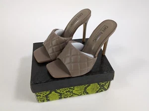 Cape Robbin Damen STITCH offene Zehenpartie High Heels, taupe, Größe 6,5 - Bild 1 von 12