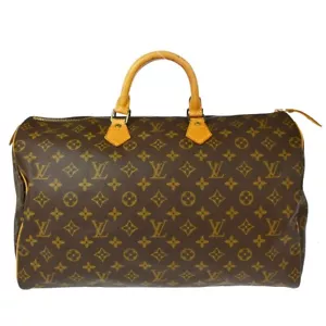 LOUIS VUITTON MONOGRAM SPEEDY 40 DUFFLE HANDBAG M41522 VI882 XX28350* - Picture 1 of 9