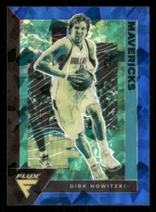 Panini Flux Blue Cracked Ice #191 2020-21 Dirk Nowitzki - Imagen 1 de 2