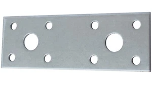 50 X Piastre Forate 100x35x2,5 MM Connettore Piatto Argento Zincato - Foto 1 di 1