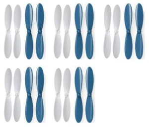 Hubsan X4 H107L Blue White Propeller Blades Props Propellers 5 Pack - Picture 1 of 2