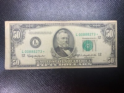 1950 D $50 Star Federal Reserve Note San Francisco District * - Image 1 of 4