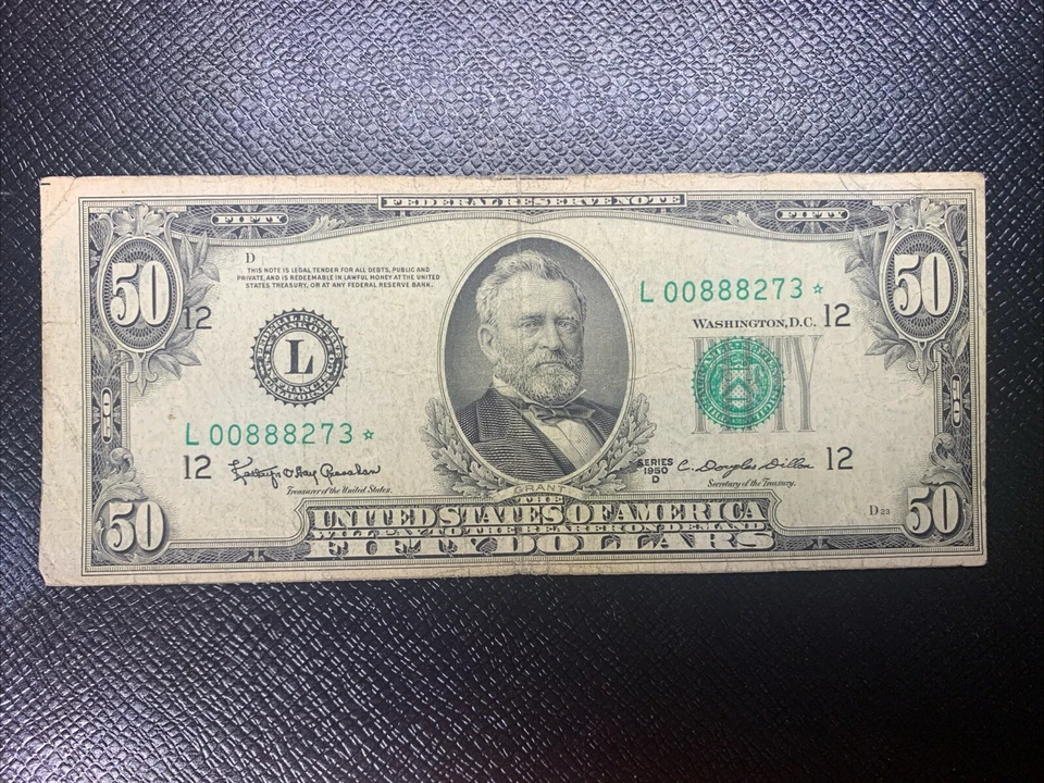 1950 D $50 Star Federal Reserve Note San Francisco District * - Image 1 of 4