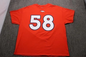 Majestic Denver Broncos Von Miller #58 Orange Jersey 2XL T-Shirt NFL Football - Picture 1 of 10