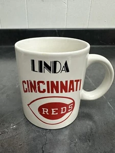 Cincinnati Reds Coffee Mug Personalized For Linda - Picture 1 of 3