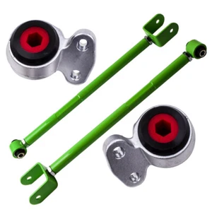 4x Brazos de control inferiores traseros verde inclinación y bujes de brazo de control delantero para BMW E46 - Imagen 1 de 11