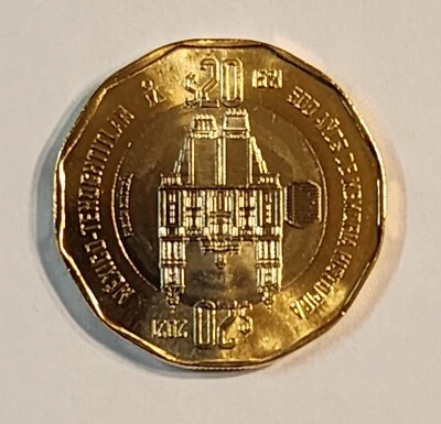 Moneda $20 Pesos con error 500 años de Memoria Histórica de México-Tenochtitlan - Image 1 of 4