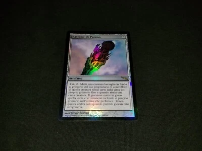 MTG 1x Mirrodin rare artifact Italian FOIL Proteus Staff - see description - Image 1 of 4