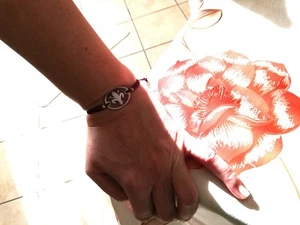 Bracciale di Cammeo Sardonico Giglio Firenze in Argento 925 da Regolabile Cameo - Imagen 1 de 2