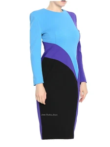 🌟MARINA RINALDI Dress in WOOL Blend PLUS size (MR 27)Usa W18_ It56_ De48_Uk - Picture 1 of 24