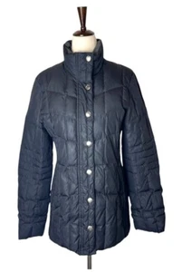 Brooks Brothers Jacket Women 6 Black Quilted Down Insulated Puffer Coat Outdoor - Picture 1 of 11