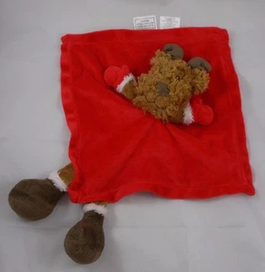 Baby Starters Red Reindeer Rattle Lovey Plush Security Blanket 11" Stuffed toy - Picture 1 of 5