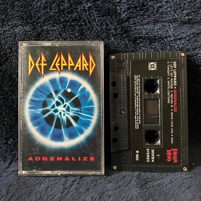 DEF LEPPARD ADRENALIZE 1992 Cassette Tape Label  Bludgeon Riffola - Image 1 of 4