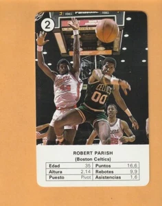 Robert Parish Boston Celtics 1988 Fournier NBA Estrellas #2 Salón de la fama Shreveport LA 8U - Imagen 1 de 2