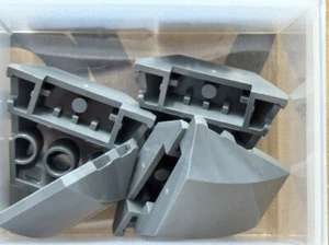 LEGO Parts - Dark Bluish Gray Wedge 4 x 3 Triple No Studs - No 64225 - QTY 5 - Picture 1 of 1