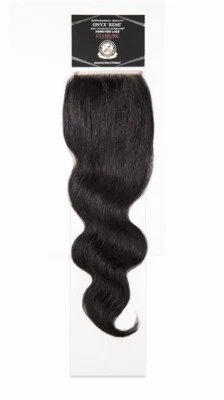 ONYX REMI Body Wave 4x4 cierre de encaje atado a mano 100 % extensión de cabello humano 10" ~ 18" Foto 1 de 4