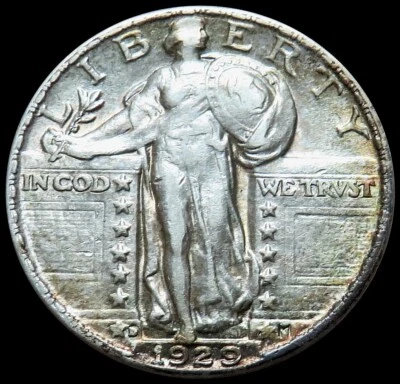 1929-D STANDING LIBERTY QUARTER AU COIN - Image 1 of 2