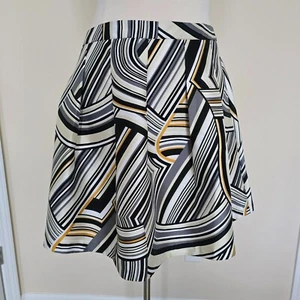 Falda Lane Bryant Talla 24 Negra Blanca Gris Plisada Circular Bolsillos Nueva con Etiquetas - Imagen 1 de 20