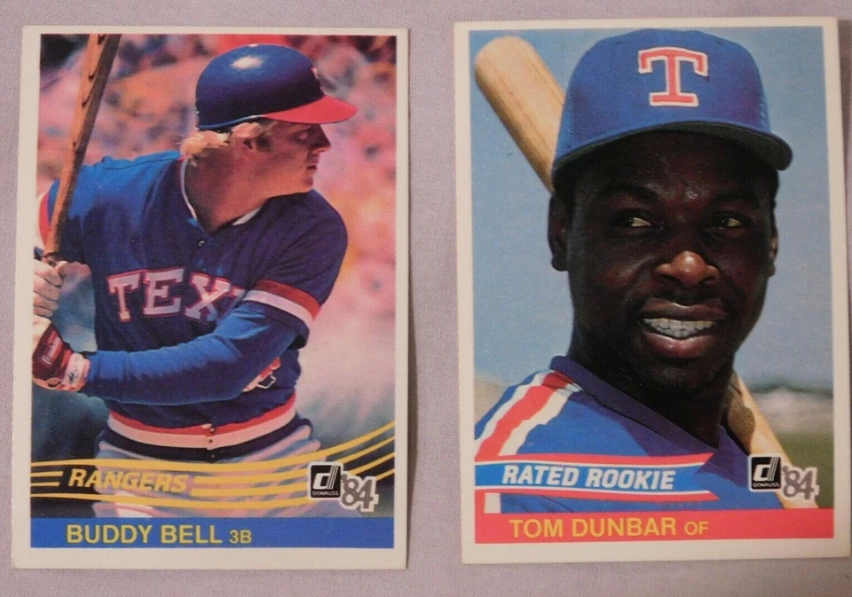 1984 Donruss Texas Rangers Baseball Card Pick one - Image 1 of 1