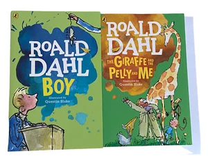 Roald Dahl 2 Book Bundle Paperback Boy & The Giraffe And The Pelly And Me - Picture 1 of 6