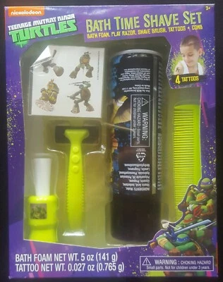 Juego de afeitado Teenage Mutant Ninja Turtles Bath Time - DE COLECCIÓN/NUEVO Foto 1 de 4