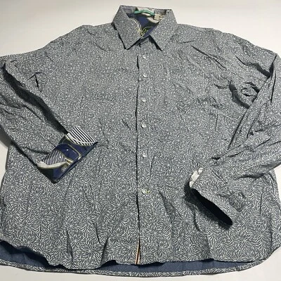 Camisa De Colección Para Hombres Elvis Presley 1935 Estampado Floral Abotonada LS Azul Puño Abatible 2XL Foto 1 de 4