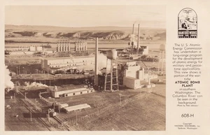 Hanford Works Atomic Bomb Nuclear Plant Washington 1950s RPPC Postcard E51 - Picture 1 of 2