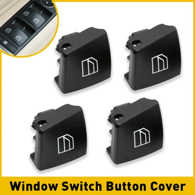 4pcs Window Switch Button Cover Cap For Mercedes-Benz W204 C-Class W212 US Foto 1 de 4