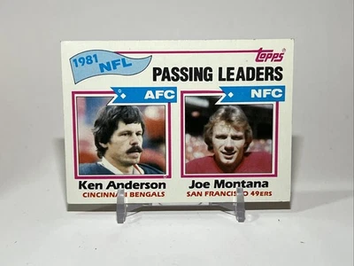 1982 Topps - Passing Leaders Joe Montana, Ken Anderson #257 - Image 1 of 4