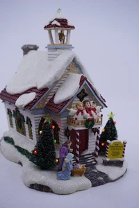 Department 56 Twas The Night Before Christmas Christmas Eve Church Vintage 2003 - Picture 1 of 6