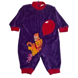Mameluco Winnie the Pooh Vintage Años 90 Disney Store 6M Bordado Terciopelo Tigger Piglet - Imagen 1 de 8
