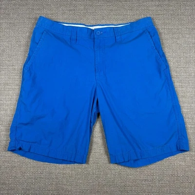 Columbia Men's Shorts 34 Blue Solid Pockets Zipper 100% Cotton Sportswear - Image 1 of 4