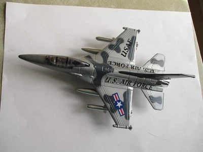 Toysmith Pull Back US Air Force F-16 Fighter Jet, works - Image 1 of 3