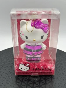 Sanrio Hello Kitty Vidrio Adorno de Navidad Punk Rosa Vestido Red Kurt Adler - Imagen 1 de 13