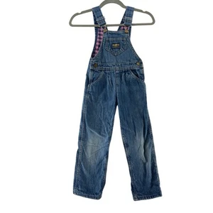 Vintage Kids Girls OshKosh Vestbak Overalls Size 5 Made in USA - Picture 1 of 8
